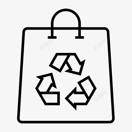 回收袋生态环境svg_新图网 https://ixintu.com 回收 生态 生态环境 可回收