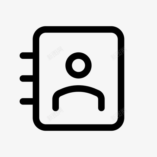 地址簿联系人联系人列表svg_新图网 https://ixintu.com 联系人 地址簿 列表 电话簿 百香 图标 圆形 轮廓