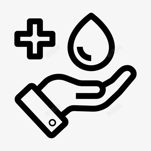 献血滴血瓶svg_新图网 https://ixintu.com 献血 滴血 药包 医院