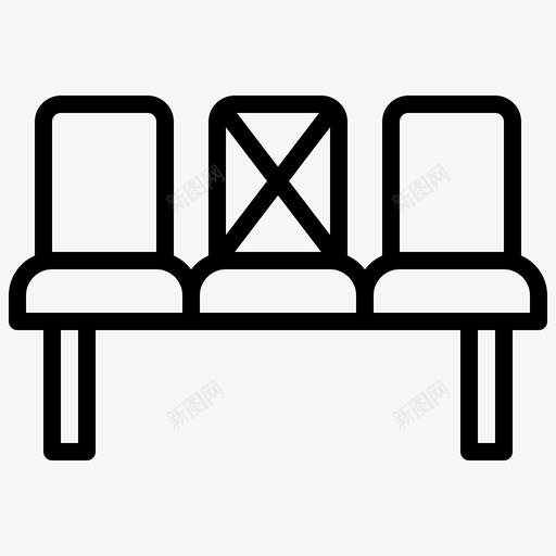 座位距离椅子距离svg_新图网 https://ixintu.com 距离 座位 椅子 禁止 新常态 常态