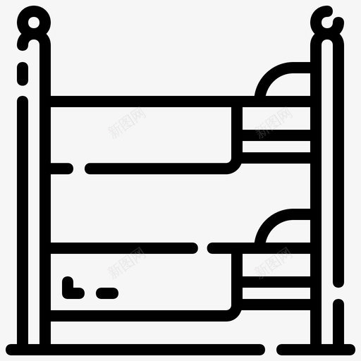 滚动床家具儿童床svg_新图网 https://ixintu.com 滚动 家具 儿童 童床 轮廓