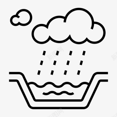 雨水生态环境图标