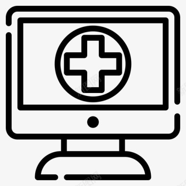 计算机健康医疗保健图标