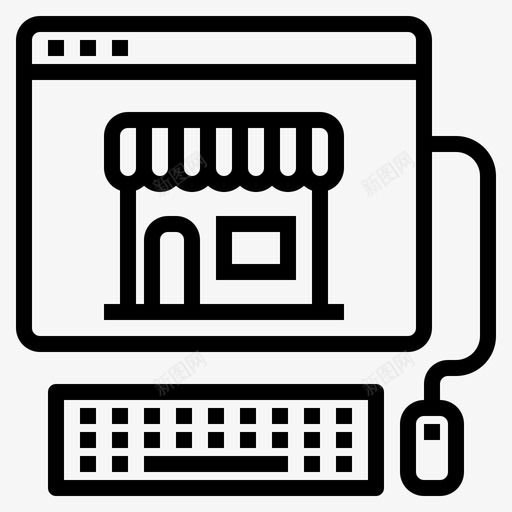 网上购物电子商务金钱svg_新图网 https://ixintu.com 网上购物 电子商务 金钱