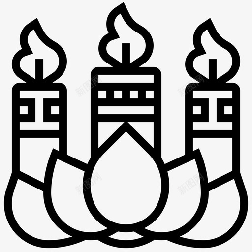 蜡烛仪式装饰svg_新图网 https://ixintu.com 蜡烛 仪式 装饰 节日 灯光 中国 新年