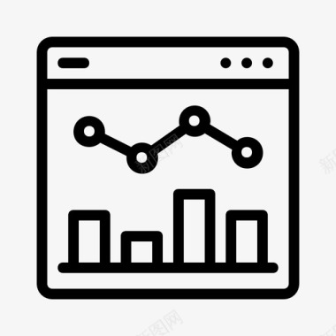 报告分析广告图表图标
