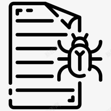病毒文档bug文件图标