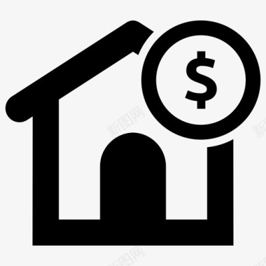 房屋贷款房屋价格房屋图标