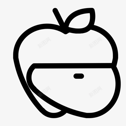 苹果片食品新鲜svg_新图网 https://ixintu.com 苹果 水果 食品 新鲜 健康 有机 蔬菜
