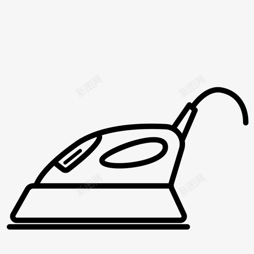 熨斗衣服电svg_新图网 https://ixintu.com 衣服 熨斗 熨烫 家用电器