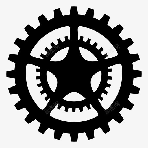 齿轮工程工业svg_新图网 https://ixintu.com 齿轮 工程 工业 安装 车轮