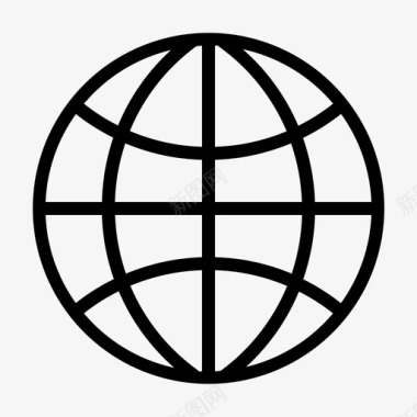 全球网络商业地球图标