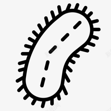 病毒细菌电晕图标