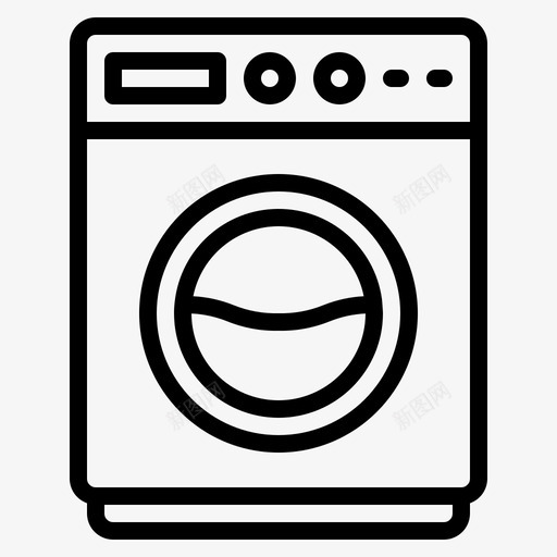 洗衣清洁机器人svg_新图网 https://ixintu.com 洗衣 清洁 洗衣机 机器人 技术 电子