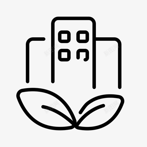 绿城建筑生态svg_新图网 https://ixintu.com 绿城 建筑 生态环境 自然生态