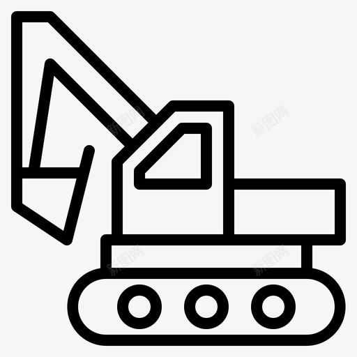 挖掘机建筑工业svg_新图网 https://ixintu.com 建筑 挖掘机 建筑工 工业 工具