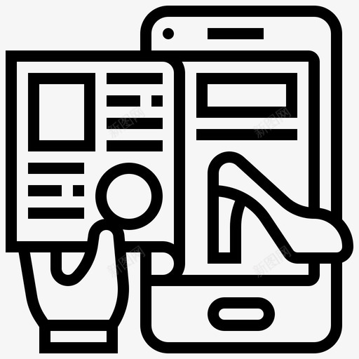电子目录细节购物svg_新图网 https://ixintu.com 电子 子目录 细节 购物 智能 手机 在线 市场