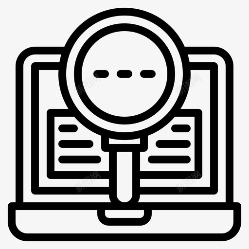 搜索眼镜笔记本电脑svg_新图网 https://ixintu.com 电脑 搜索 眼镜 笔记本 放大镜 变焦 应用
