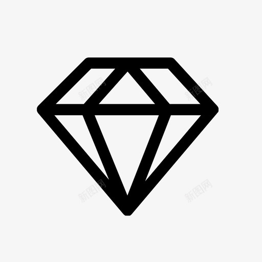 钻石钻石宝石优质svg_新图网 https://ixintu.com 钻石 宝石 优质 丰富 线条