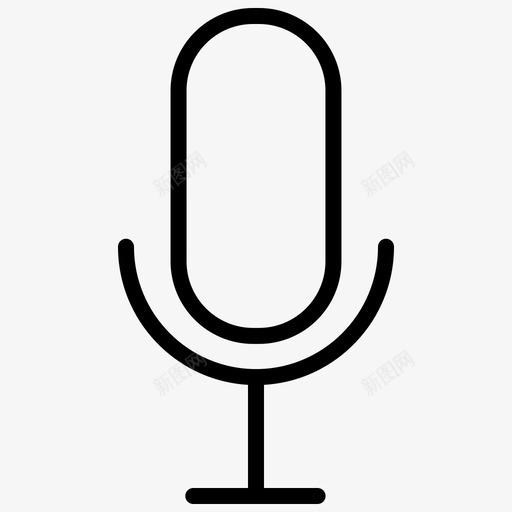 麦克风录音uibasic20svg_新图网 https://ixintu.com 麦克风 录音