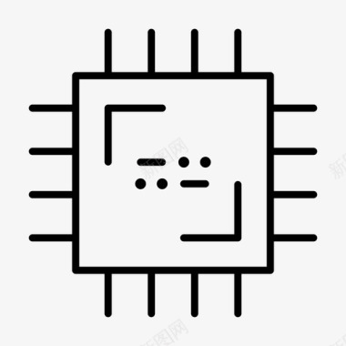 cpu数据处理器硬件图标
