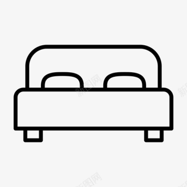 床卧室床架图标