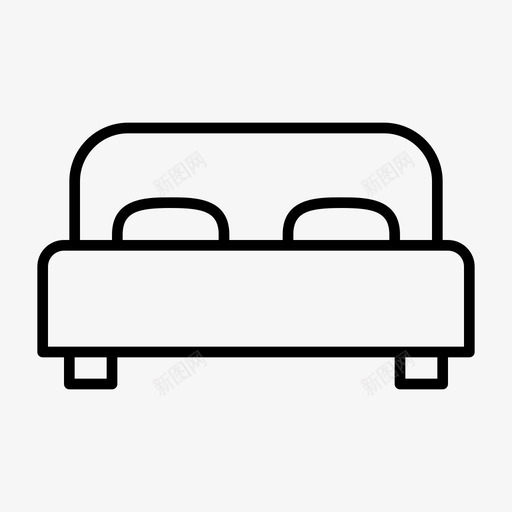 床卧室床架svg_新图网 https://ixintu.com 卧室 床架 床铺 家具