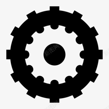 齿轮商业工程图标