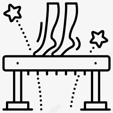 平衡木体操奥运会图标