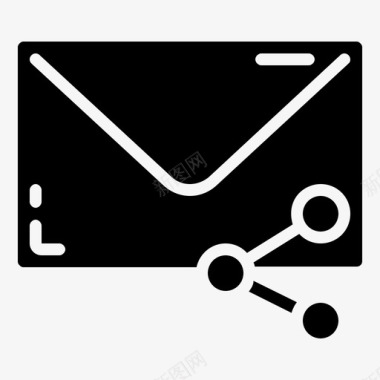 共享电子邮件信件消息图标