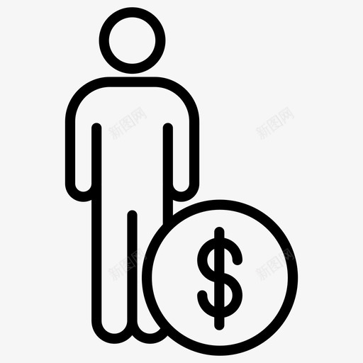 男人美元人svg_新图网 https://ixintu.com 男人 美元 人人
