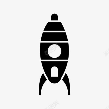 火箭玩具发射太空图标