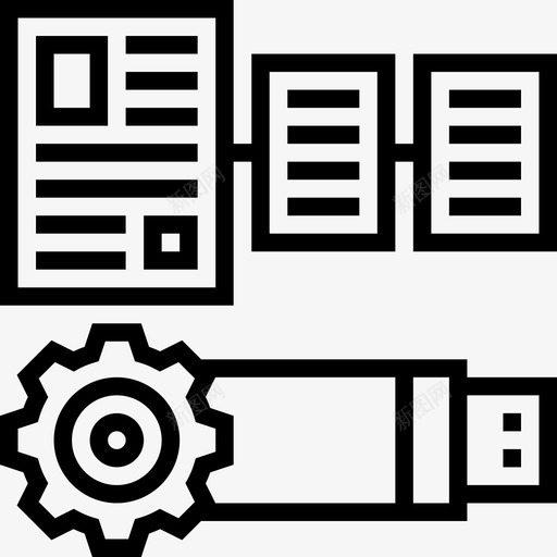 存储设备备份文件svg_新图网 https://ixintu.com 存储设备 备份 文件 管理 大数 数据线