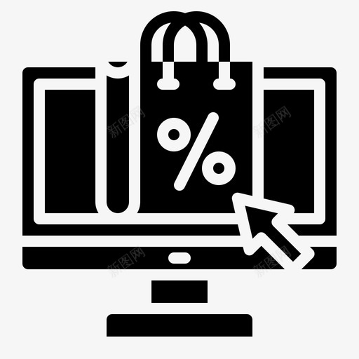 网上购物包电脑svg_新图网 https://ixintu.com 网上购物 包电脑 电脑 折扣 销售网络 星期一