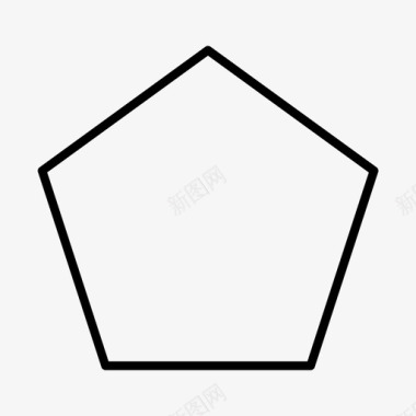 五角大楼数学形状图标