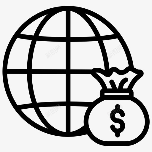 全球金融经济金融网络svg_新图网 https://ixintu.com 金融 全球 经济 网络 投资 银行
