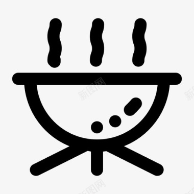 烤架烧烤厨师图标