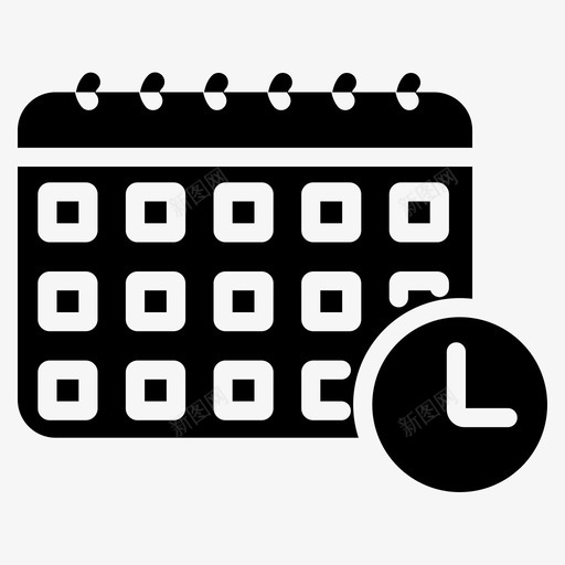 日程表日历事件svg_新图网 https://ixintu.com 日程表 日历 事件 会议 计划 银行 财务 图示