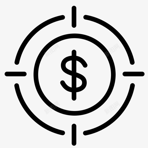 金钱目标商业焦点svg_新图网 https://ixintu.com 金钱 目标 商业 焦点 金融