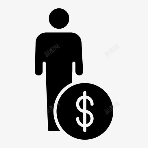 男人男孩美元svg_新图网 https://ixintu.com 男人 男孩 美元 人们