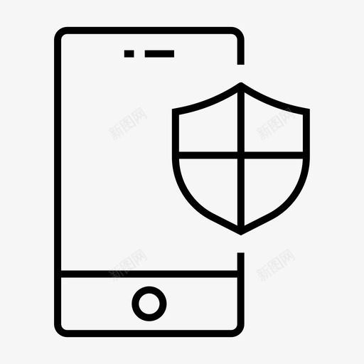 移动安全网络电话svg_新图网 https://ixintu.com 安全 移动 网络电话