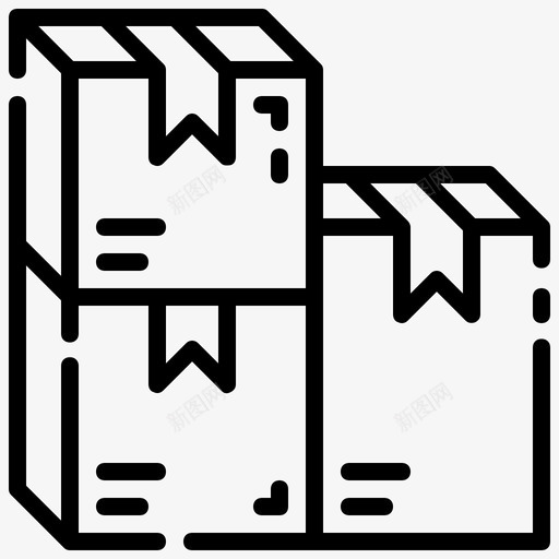 包装箱板条箱svg_新图网 https://ixintu.com 包装箱 板条 交货 物流 概述