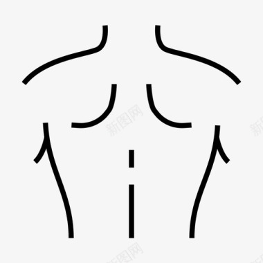 背部解剖学身体图标