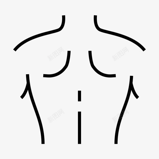 背部解剖学身体svg_新图网 https://ixintu.com 身体 部位 人体 背部 解剖学