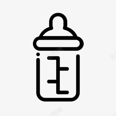 婴儿奶瓶电子商务产品图标