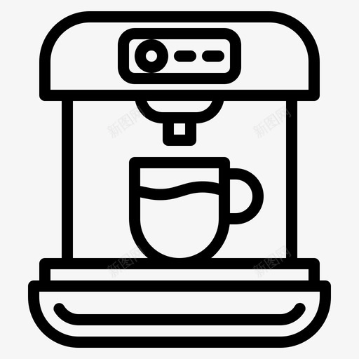咖啡机咖啡馆饮料svg_新图网 https://ixintu.com 咖啡机 咖啡馆 饮料 商店 咖啡店