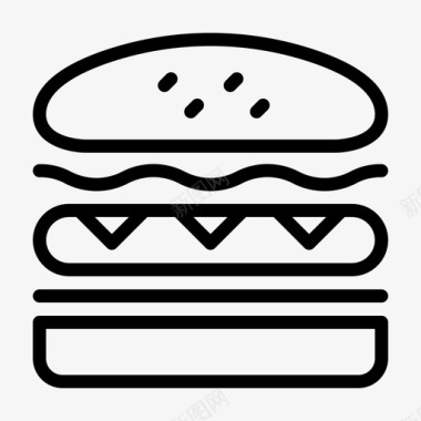 布格食物三明治图标