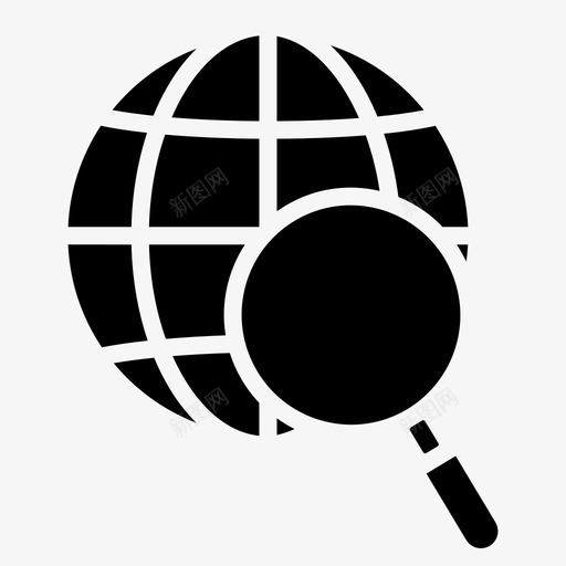 查找位置地球仪地图svg_新图网 https://ixintu.com 位置 查找 地图 地球仪 搜索 位置图 图示