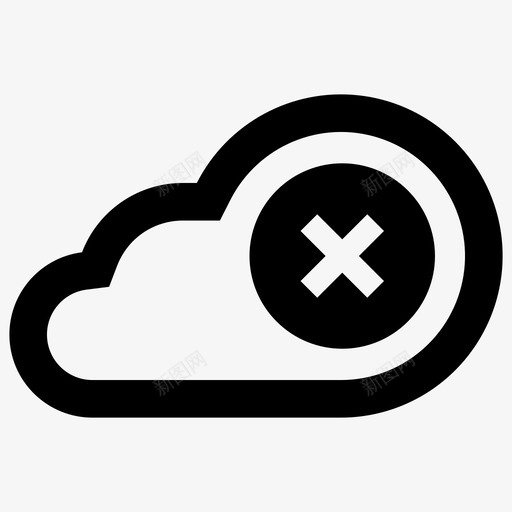 云存储取消关闭删除svg_新图网 https://ixintu.com 存储 取消 关闭 删除 云网 网络