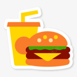 快餐汉堡图标素材